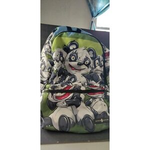 Y2K Cartoon Edgy Streetwear all-over print Space Junk "Painted Panda" Backpack